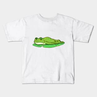 Frog on Leaf Kids T-Shirt